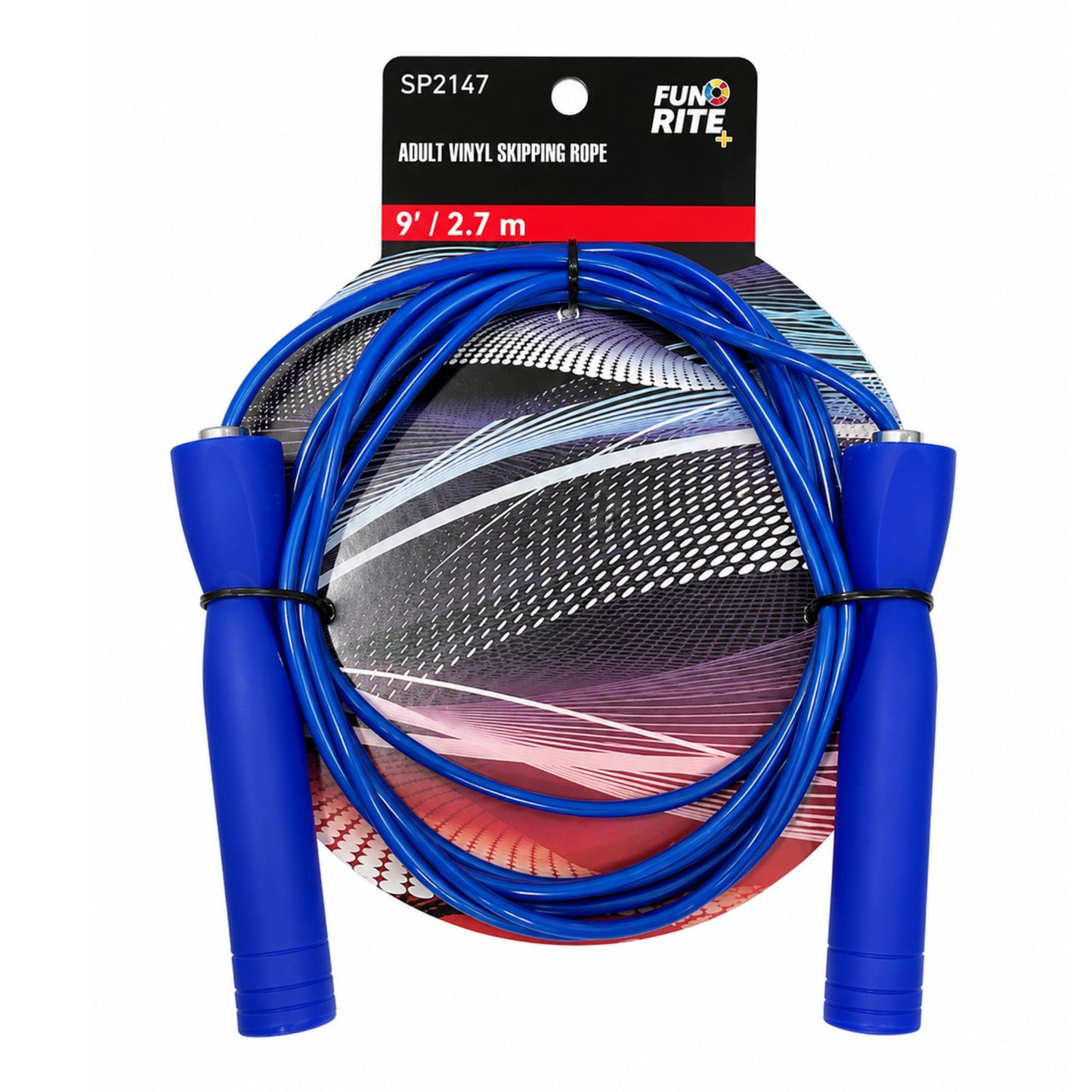 blue skipping rope for fitness and cardio exercise