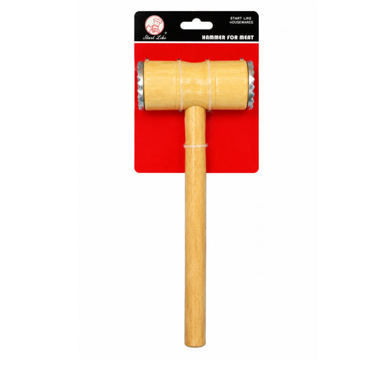 wooden meat tenderizer hammer double sided mallet for steak