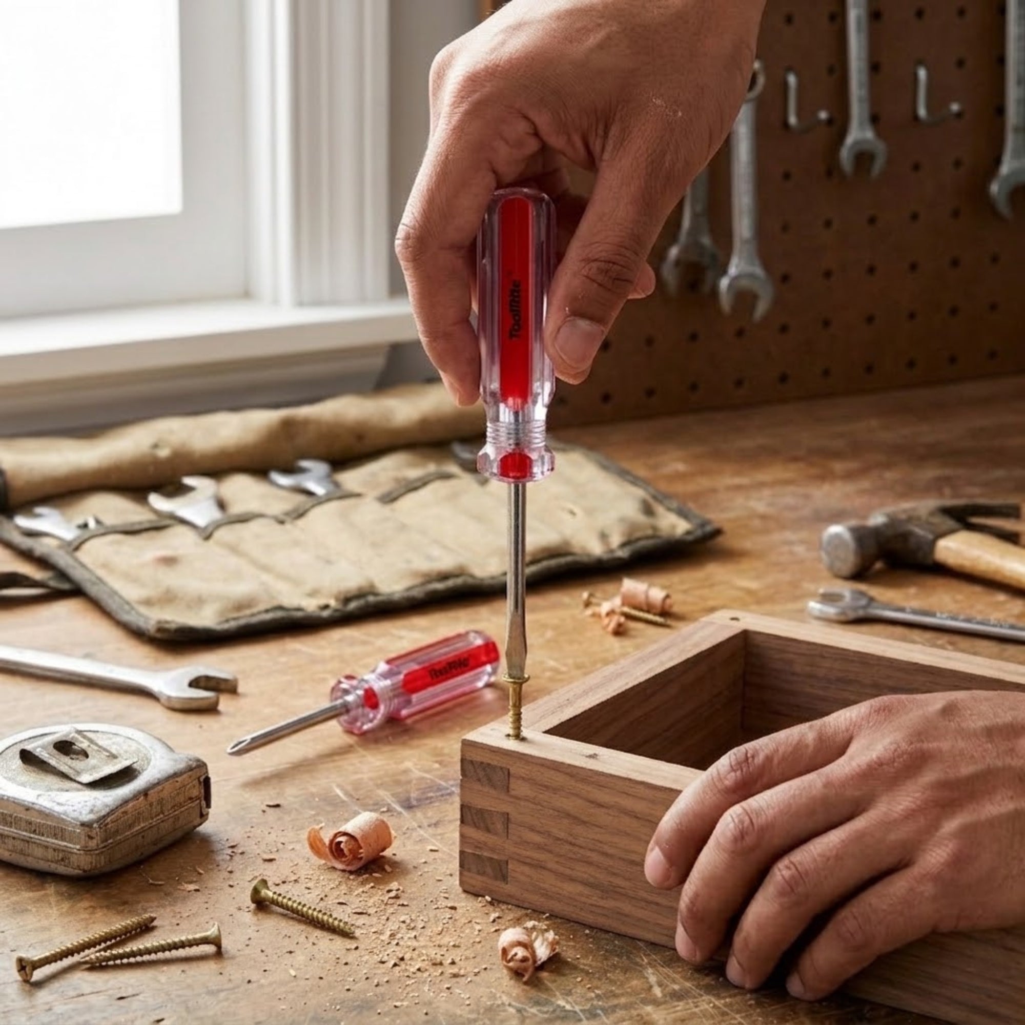 Compact Flat Phillips Screwdriver Tool Kit Set