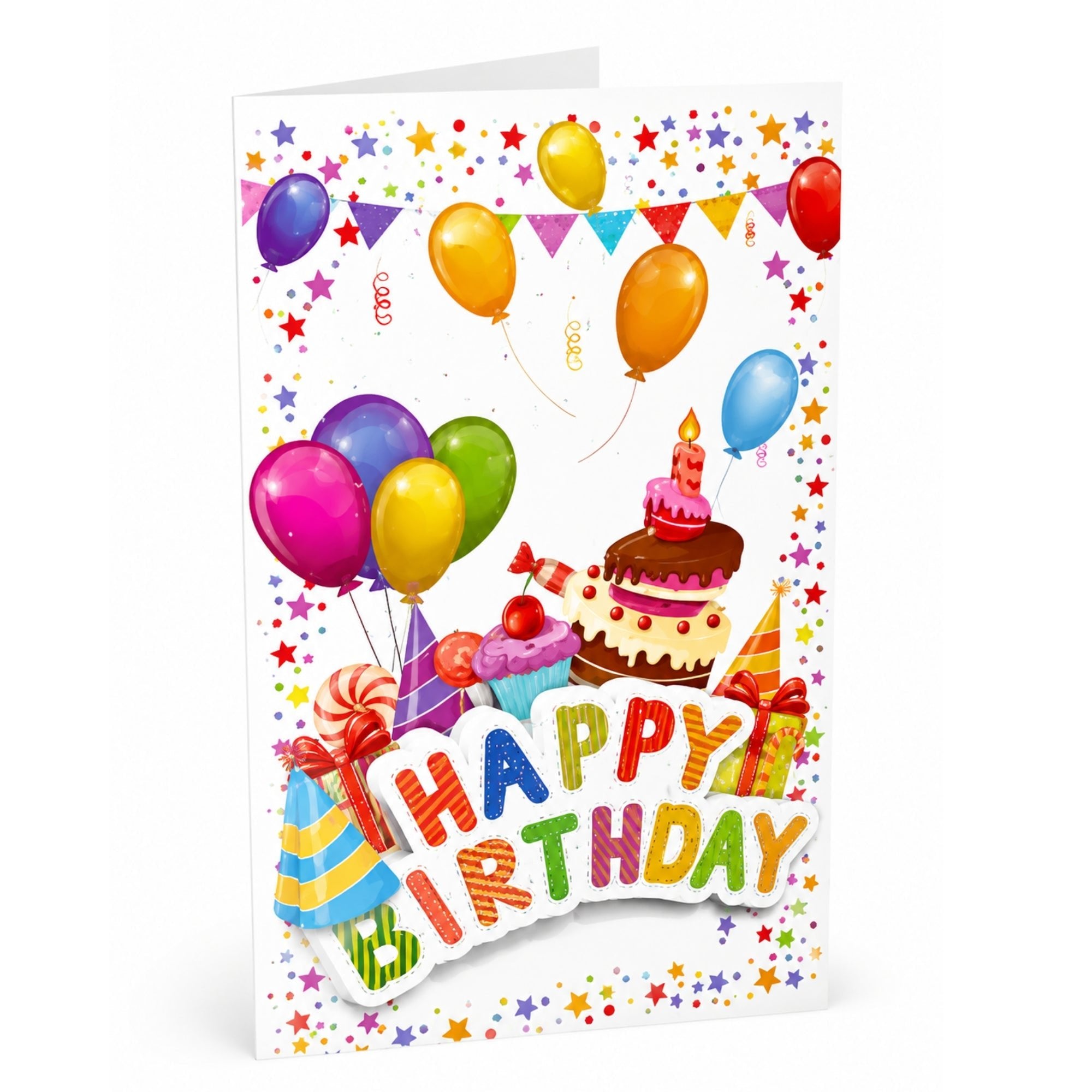 3D Happy Birthday Greeting Card Party Gift Decor