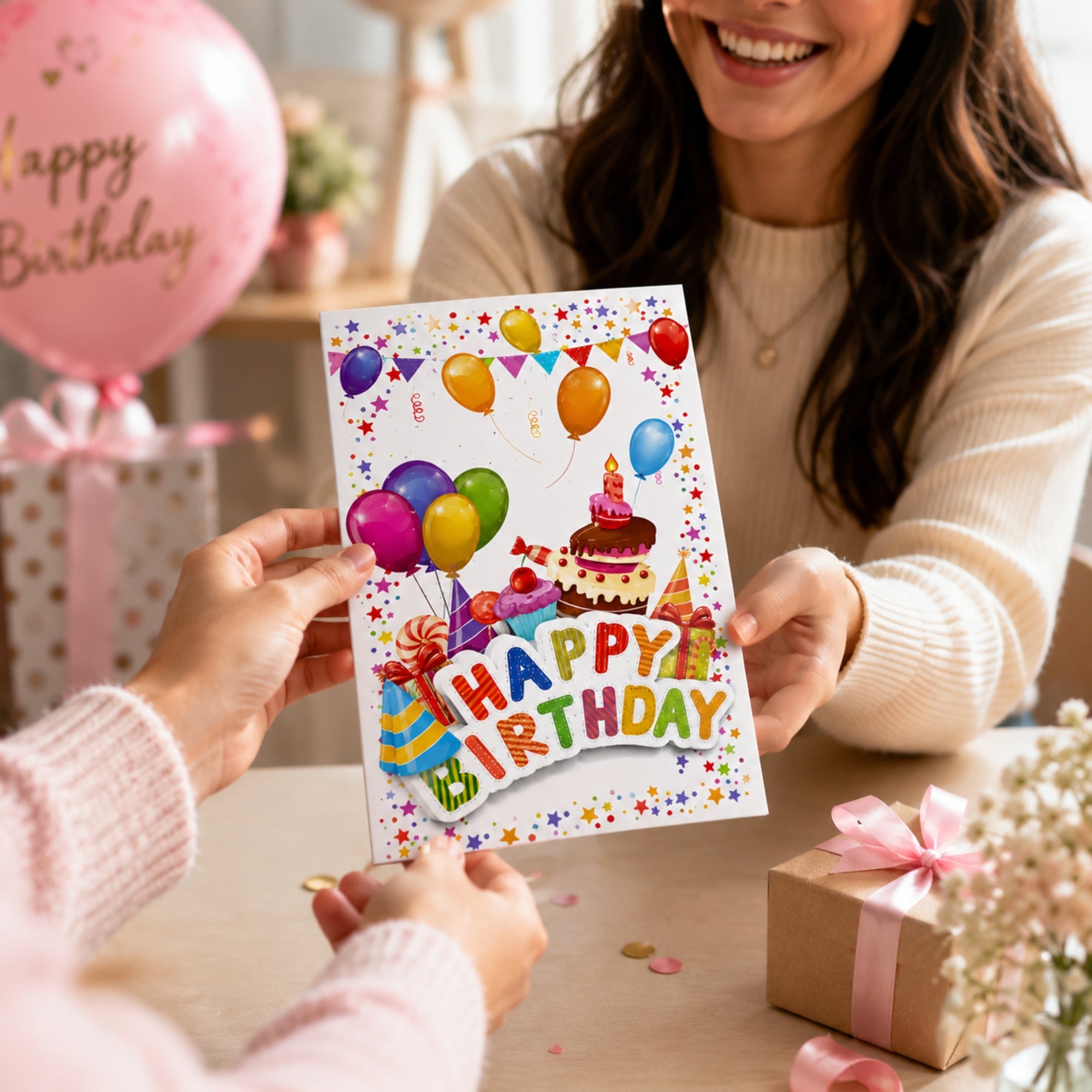 Decorative Birthday Greeting Card for Gift Giving