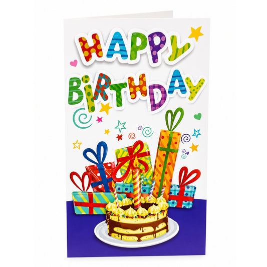 3D Happy Birthday Greeting Card Celebration Decor