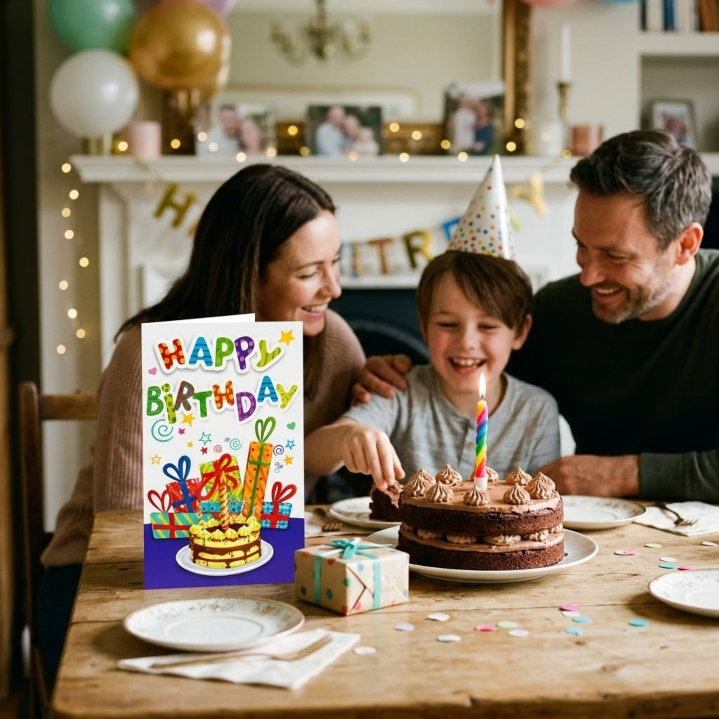 Decorative 3D Birthday Greeting Card for Parties