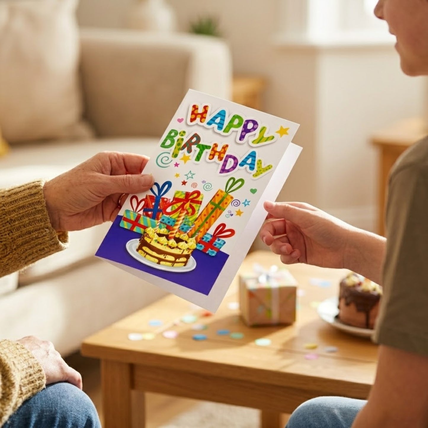 Happy Birthday Celebration Card with 3D Design