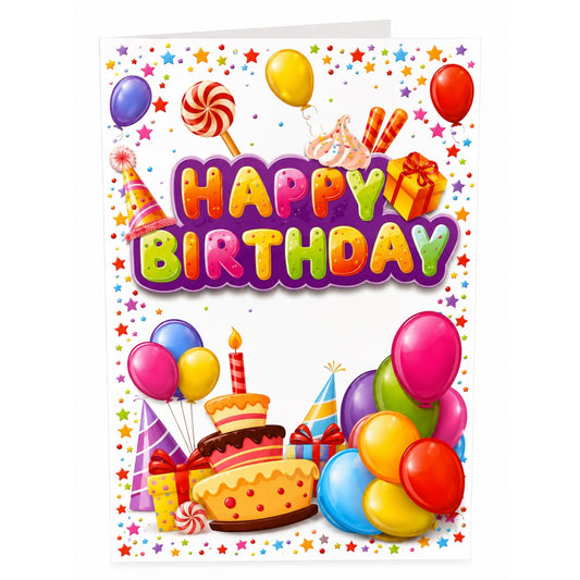 3D Happy Birthday Greeting Card Party Decoration