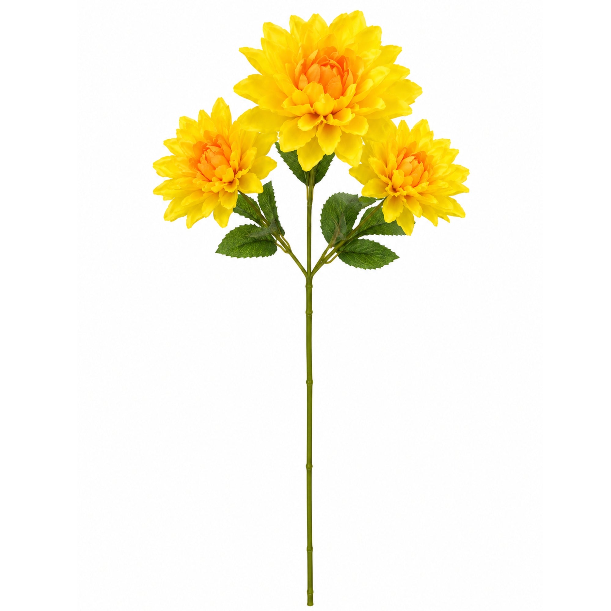 24 Inch Artificial Dahlia Flower Stem for Floral Decor Display