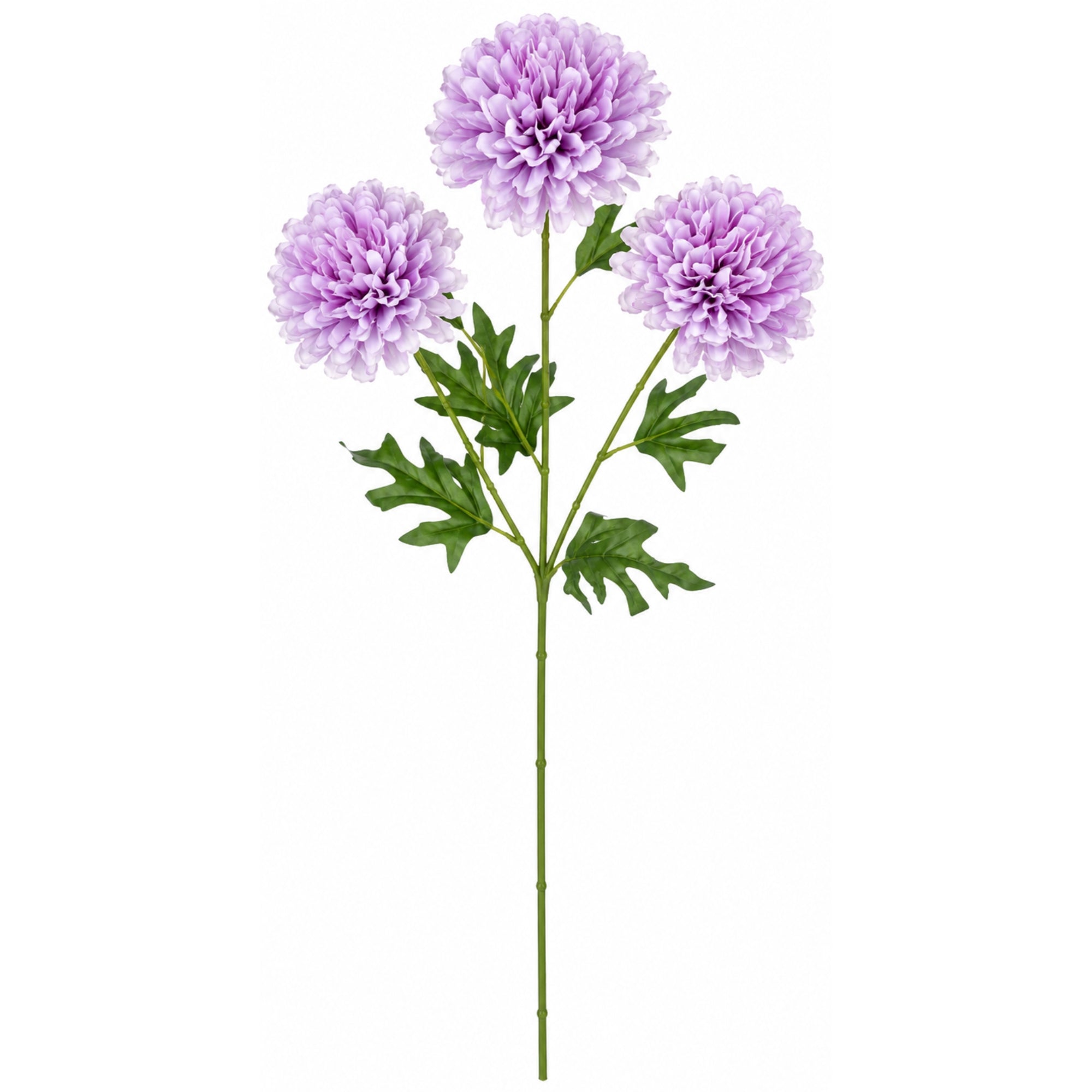 24 Inch Artificial Dahlia Flower Stem 3 Bloom Silk Spray
