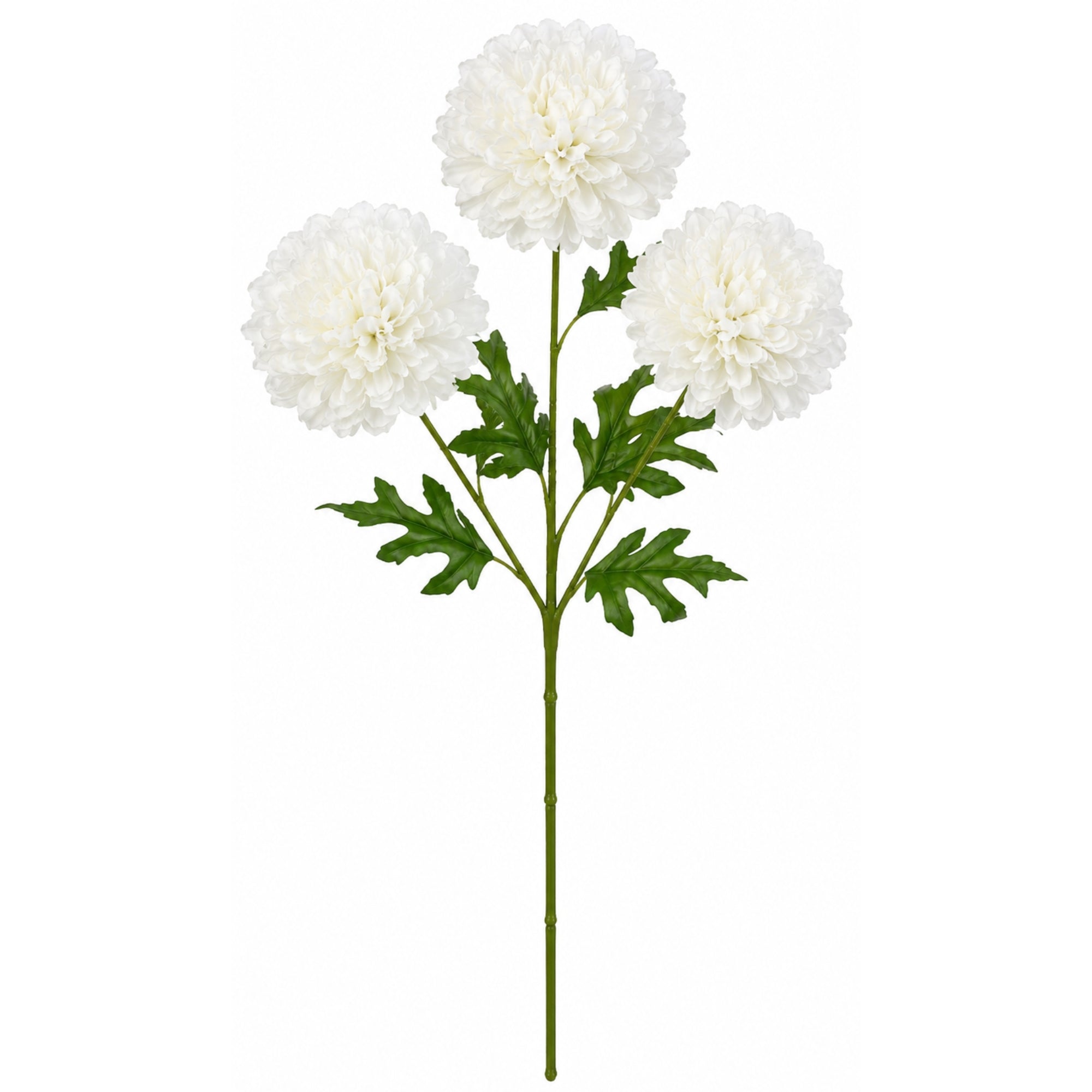 24 Inch Artificial Dahlia Flower Stem 3 Bloom Silk Floral