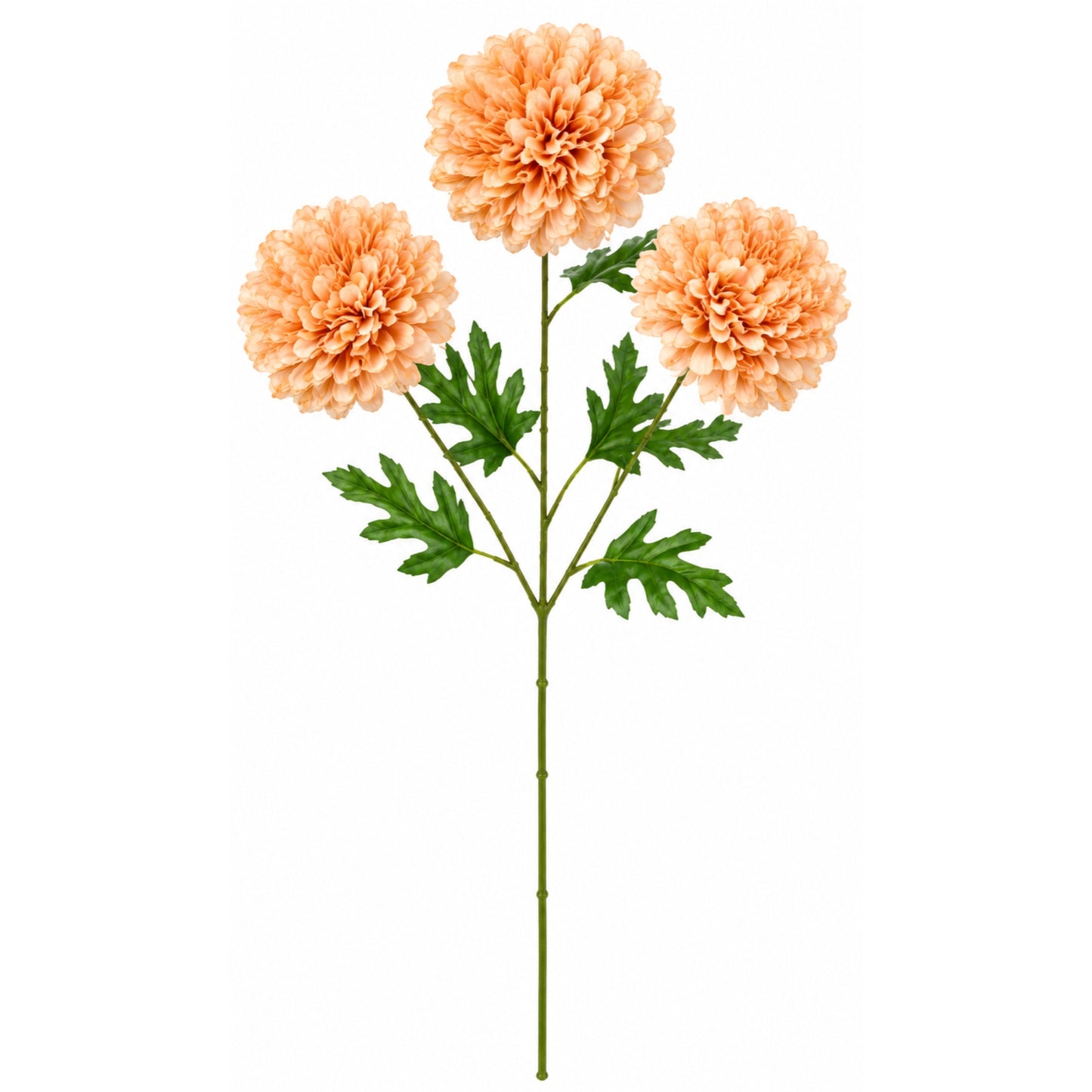 24 Inch Artificial Dahlia Flower Stem 3 Bloom Silk Floral