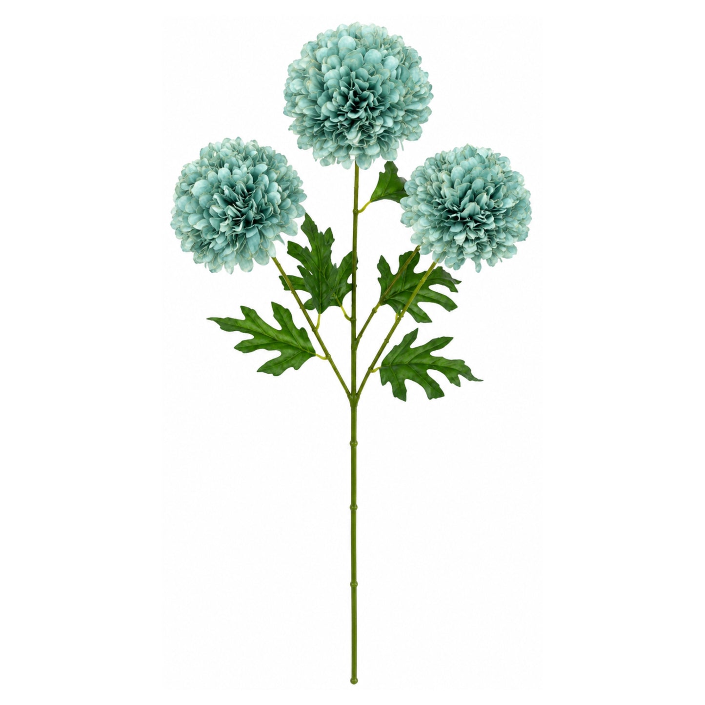 24 Inch Artificial Dahlia Flower Stem 3 Bloom Silk Floral