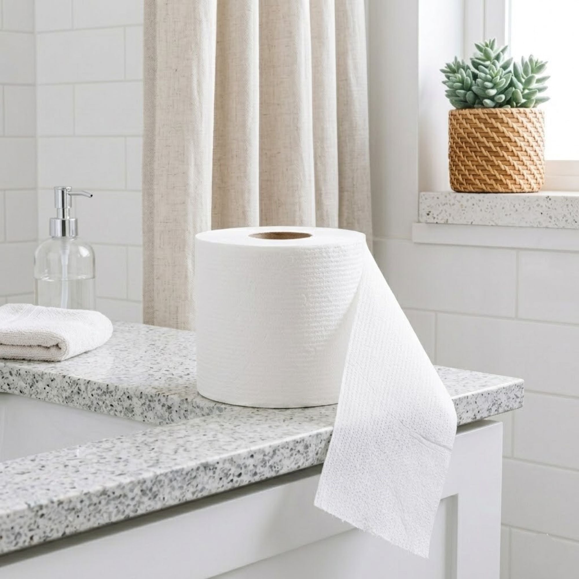 4 Rolls Pack Scott ComfortPlus Regular Toilet Paper size and feature image