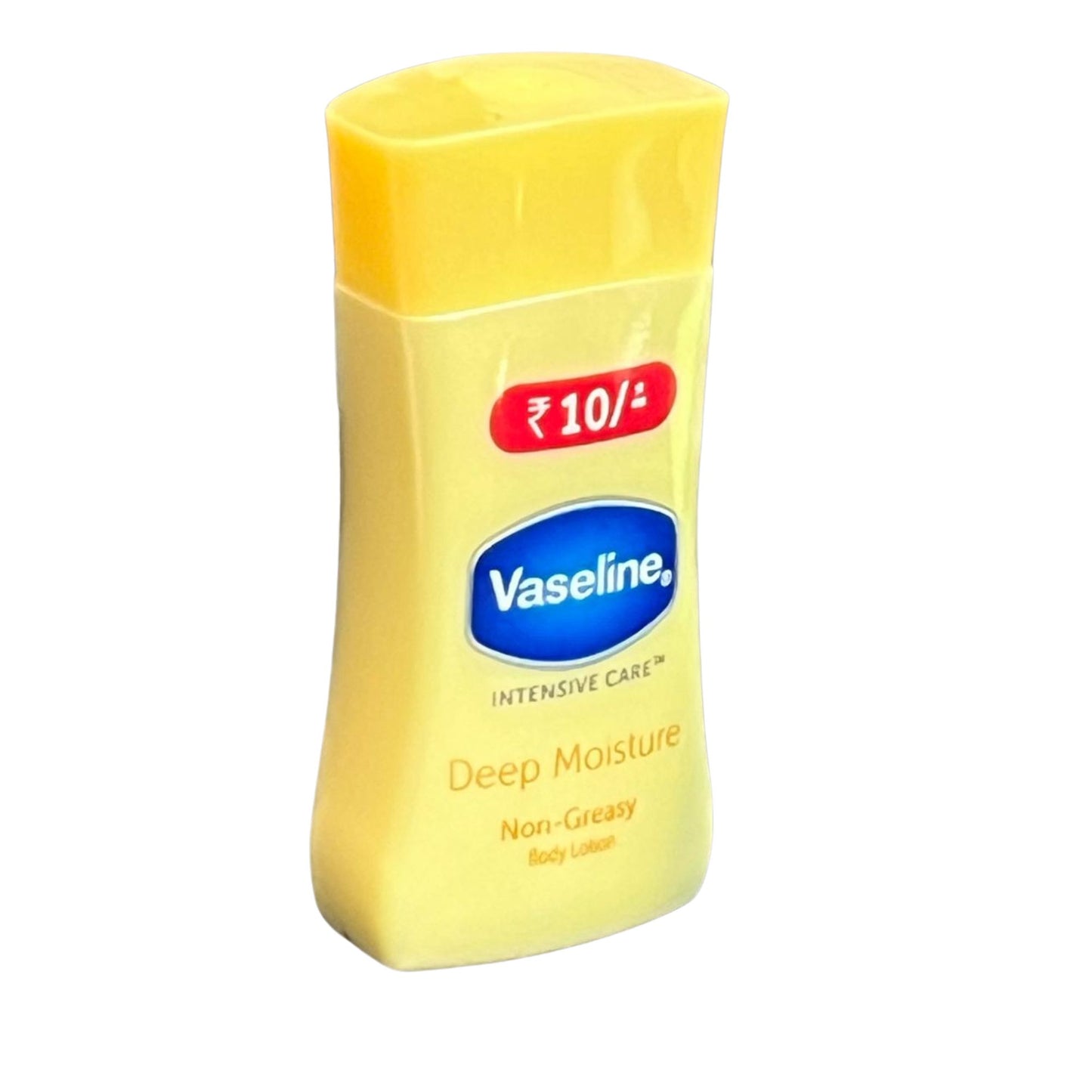 Vaseline Deep Moisture body lotion bottle on a white background