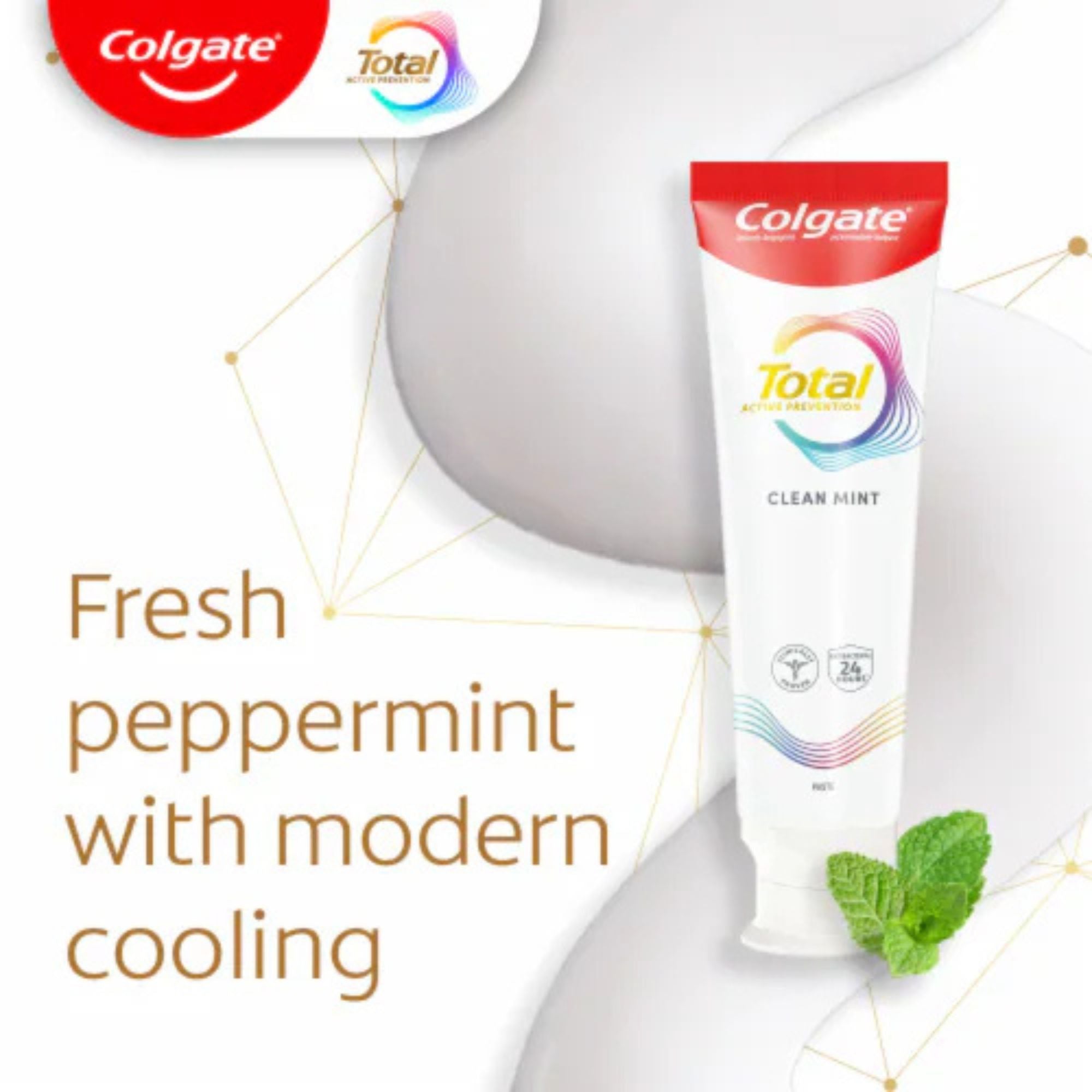 24.9g / 0.88oz Colgate Total Active Prevention Toothpaste Deep Clean: 1 Tube Dental size and feature image