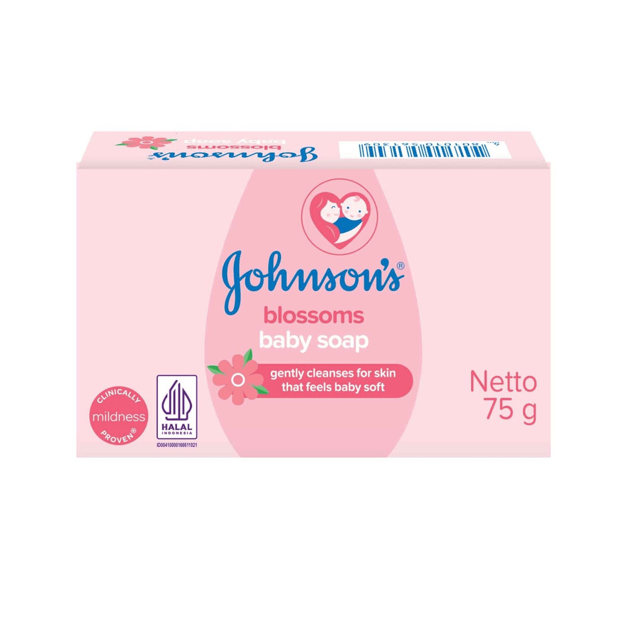 Johnson’s Blossoms Baby Soap Gentle Cleansing Bar for Baby Soft Skin 75 g Baby Bathing Baby Soap Bath Soap Bathroom main