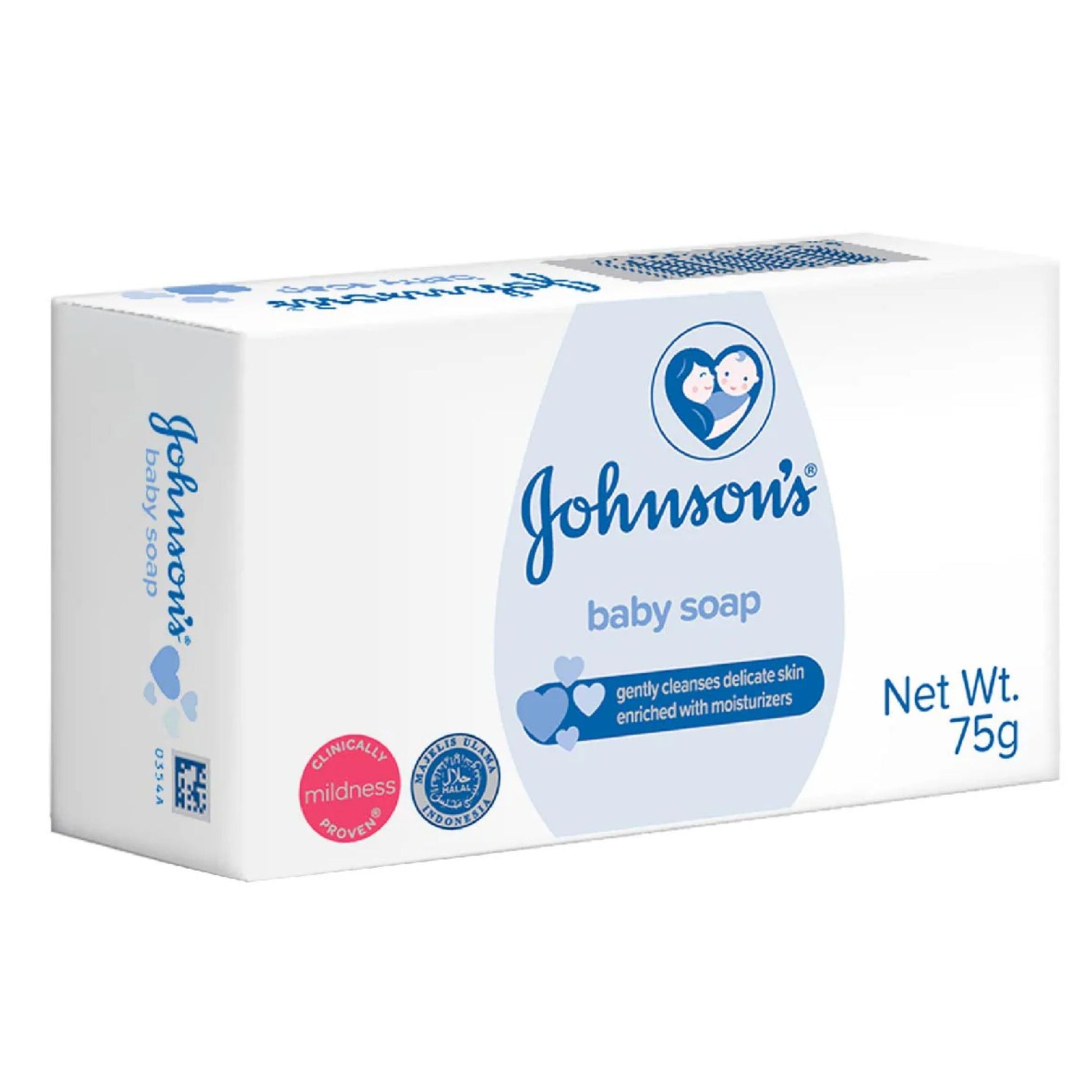 Johnson's baby soap packaging on a white background