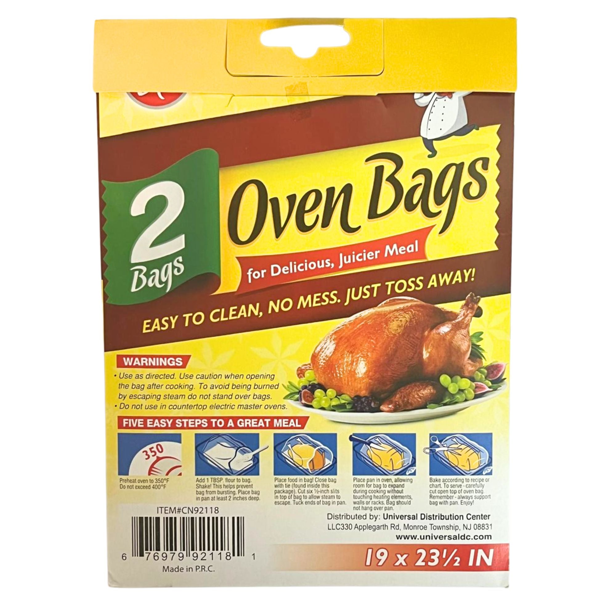 Oven Bags for Delicious , Juicier & Just Toss Meal 2 Pack Kitchen Accessories Thanksgiving product detail image
