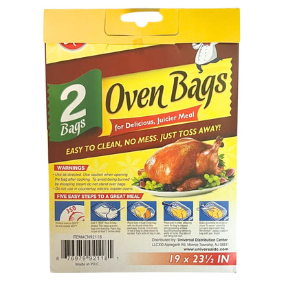 2 Bags of Oven Bags for Delicious , Juicier & Just Toss Meal