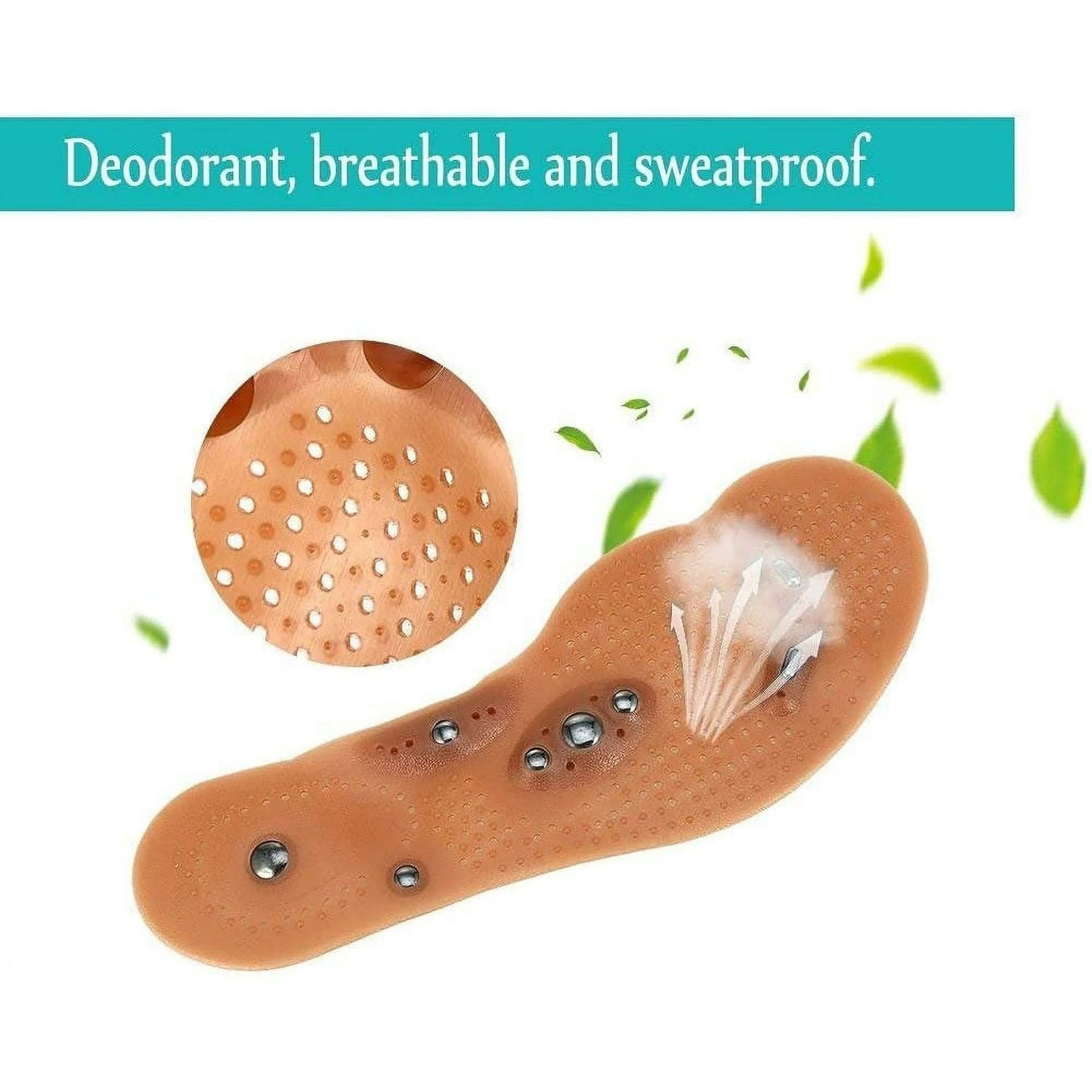 10.5" Magnetic Massage Acupressure Reflexology Foot Therapy Shoe Insoles :1 pair Insoles & Inserts product image 6