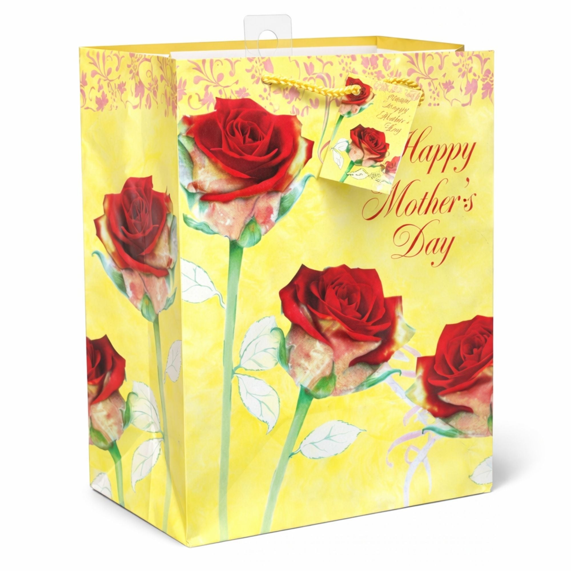 9 x 7.5 x 4 inches Mother’s Day Elegant Paper Gift Bag Gift Bags Mothers Day size and feature image