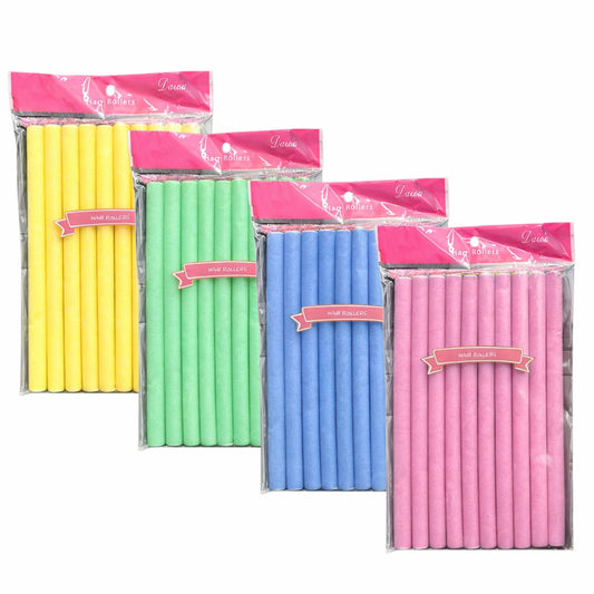 9.5" Foam Curlers 10PCS – Heatless Soft Flexible Hair Rollers
