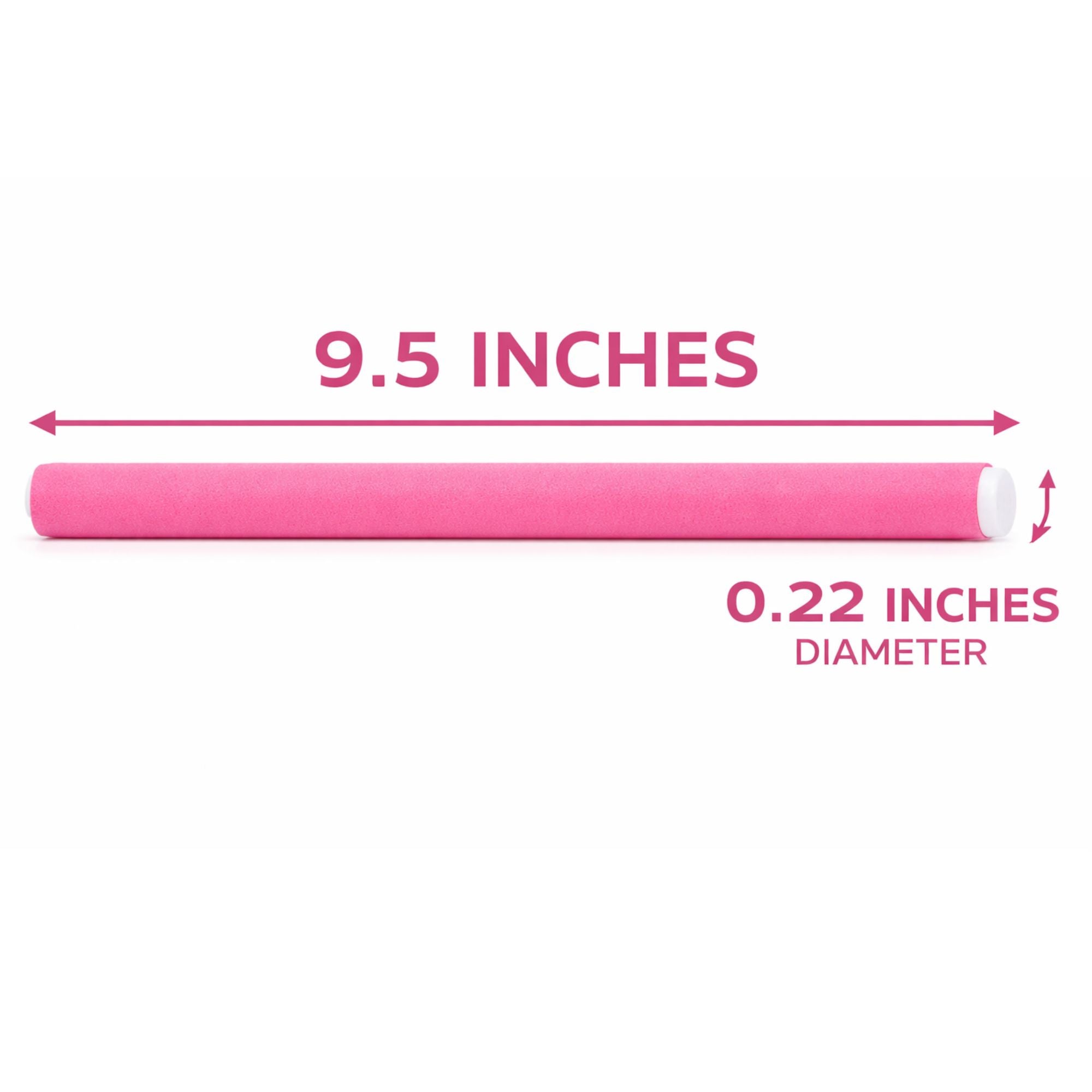 9.5" Foam Curlers Heatless Soft Flexible Hair Rollers 10 Pack Hair Curlers product detail image