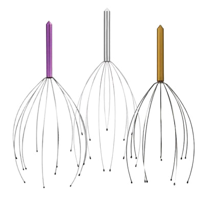 9" Handheld Scalp Massager Tingler – Head Scratcher & Wire Head Massage Tool for Stress Relief"1 Pc
