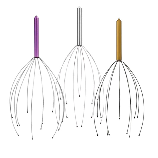 9" Handheld Scalp Massager Tingler – Head Scratcher & Wire Head Massage Tool for Stress Relief"1 Pc