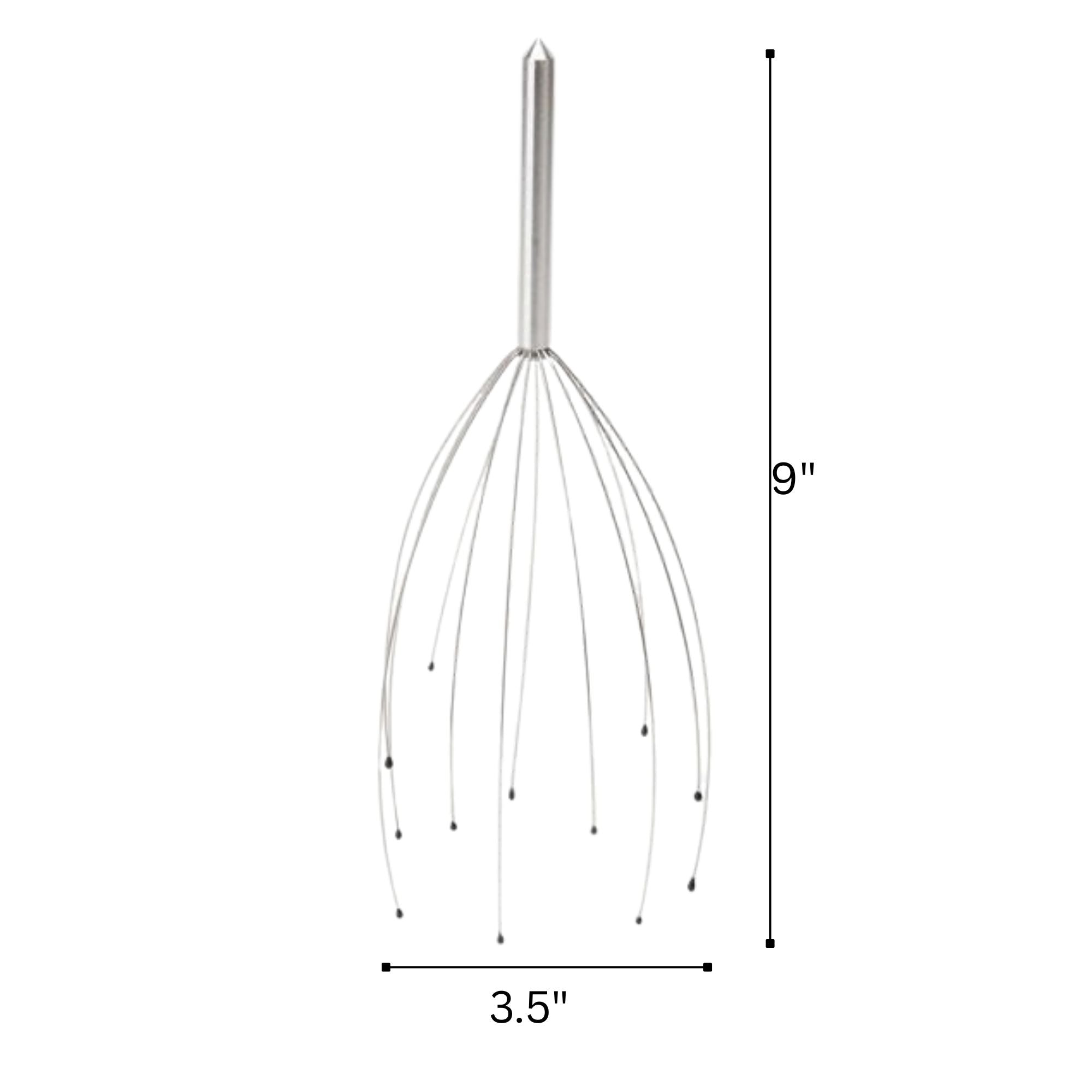 9" Handheld Scalp Massager Tingler, Head Scratcher & Wire Head Massage Tool Hair Massager product detail image