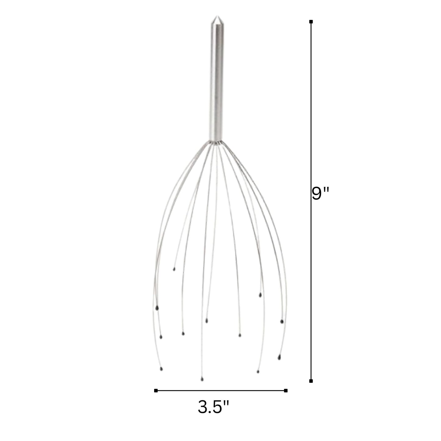 9" Handheld Scalp Massager Tingler – Head Scratcher & Wire Head Massage Tool for Stress Relief"1 Pc