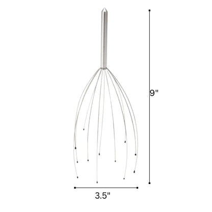9" Handheld Scalp Massager Tingler – Head Scratcher & Wire Head Massage Tool for Stress Relief"1 Pc