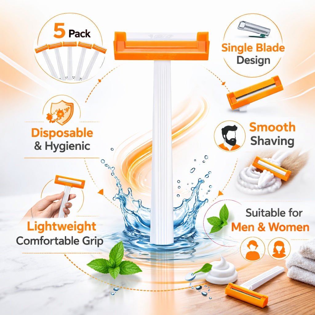 5 Pack BIC Razors Original Smooth Shave Disposable Razors product detail image