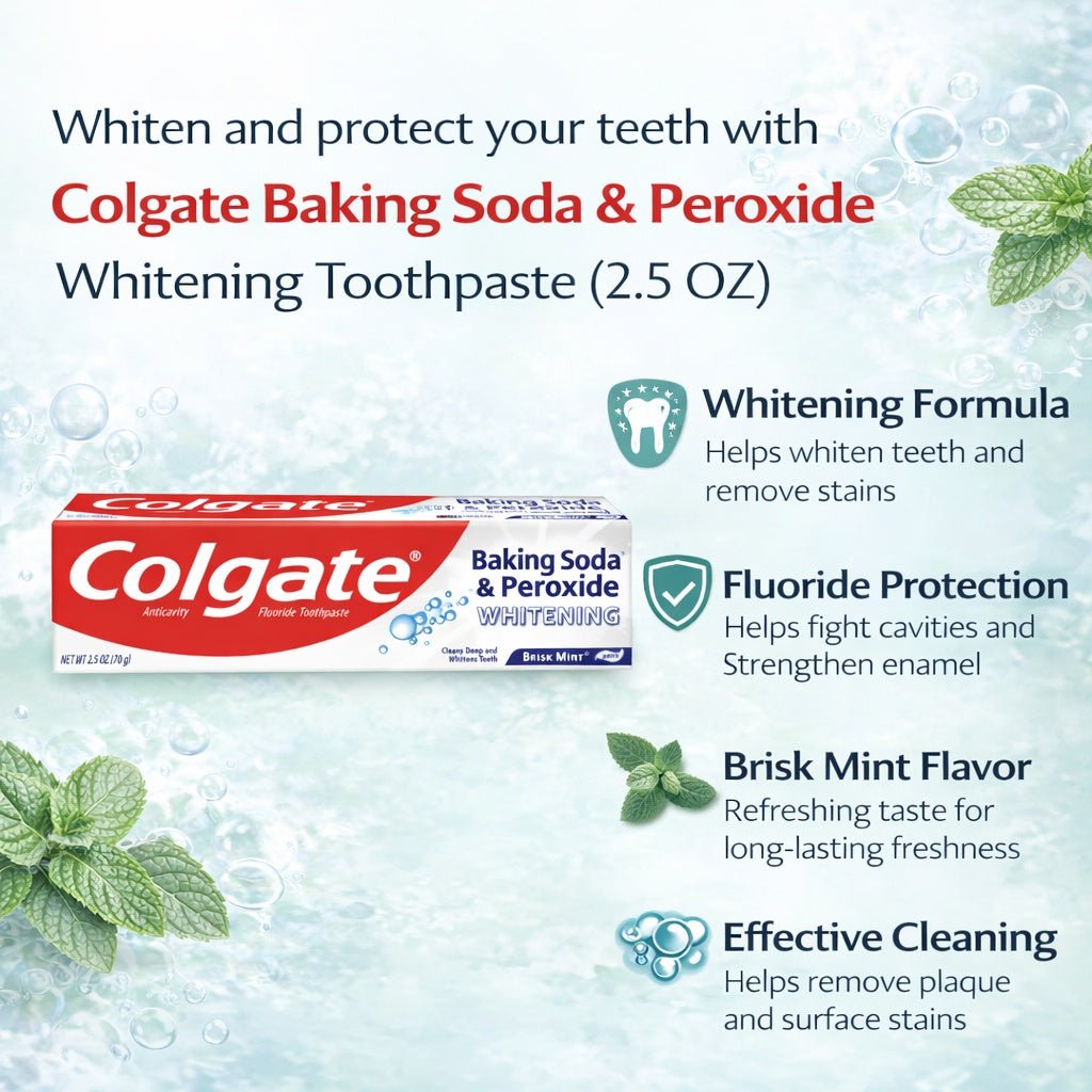 2.5 OZ Colgate Baking Soda and Peroxide Whitening Toothpaste product detail image