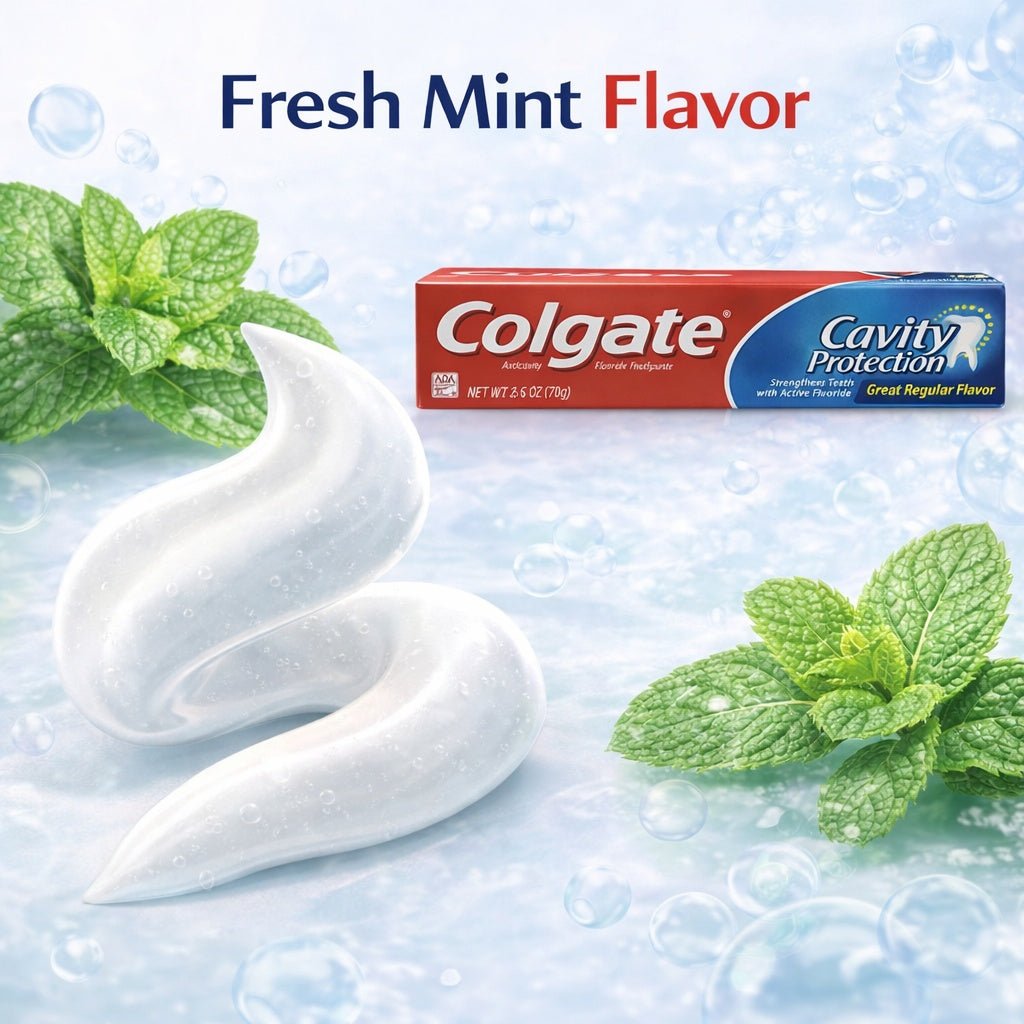 2.5 OZ Colgate Toothpaste Cavity Protection lifestyle use image
