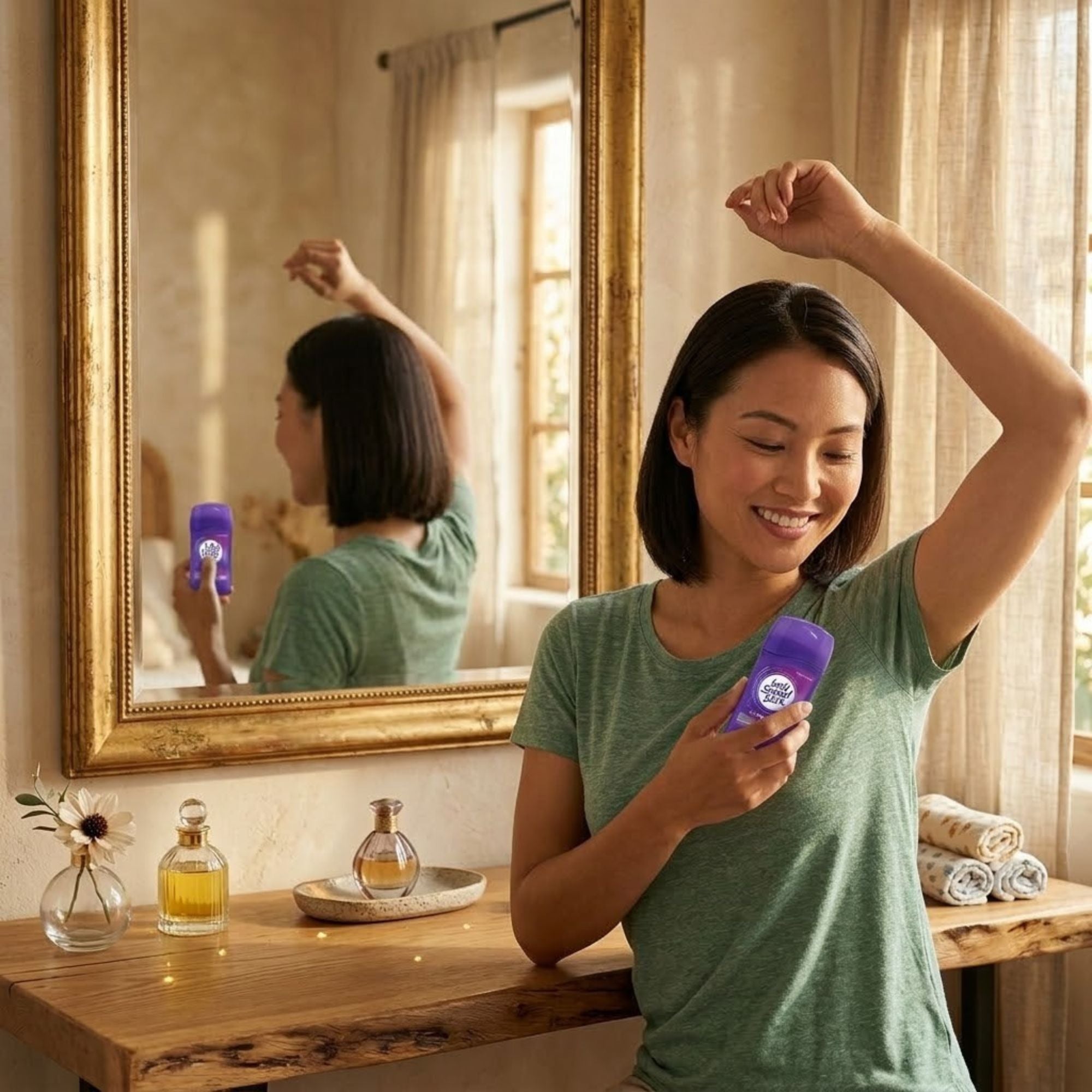 1.4 oz Lady Speed Stick Long Lasting Shower Fresh Deodorant for Women Antiperspirant Stick lifestyle use image