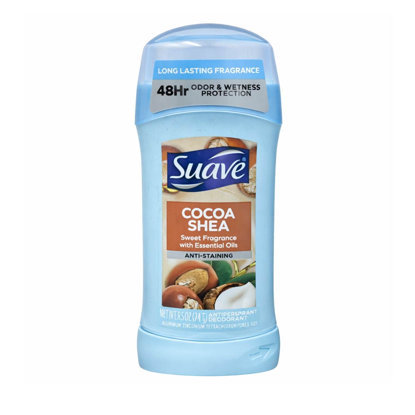 2.4 oz Suave Cocoa Shea Antiperspirant Deodorant Stick Anti Perspirant main product image
