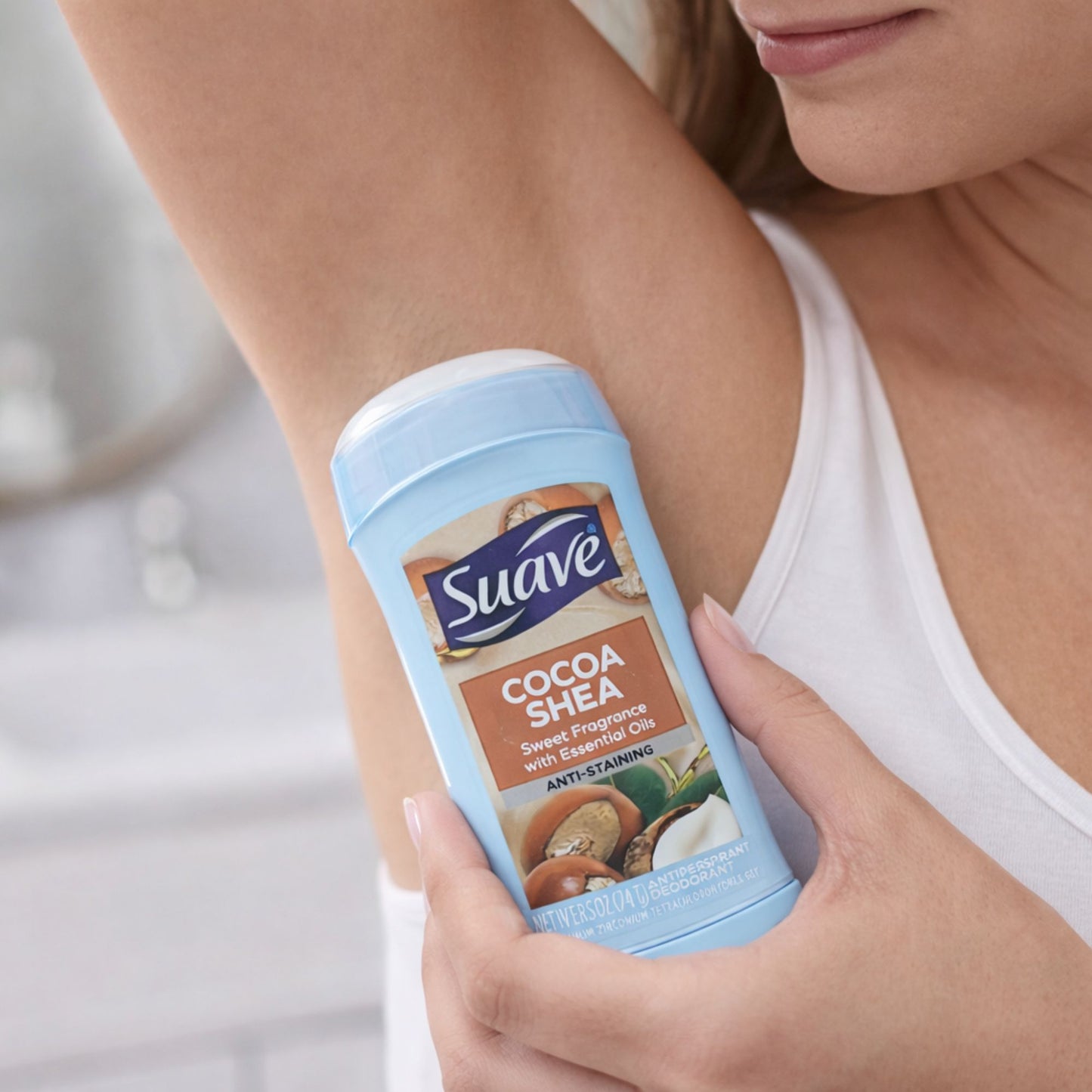 2.4 oz Suave Cocoa Shea Antiperspirant Deodorant Stick Anti Perspirant product detail image