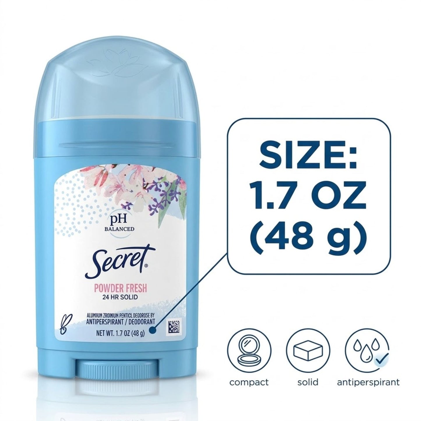 1.7 oz Secret Powder Fresh Antiperspirant Deodorant for Women