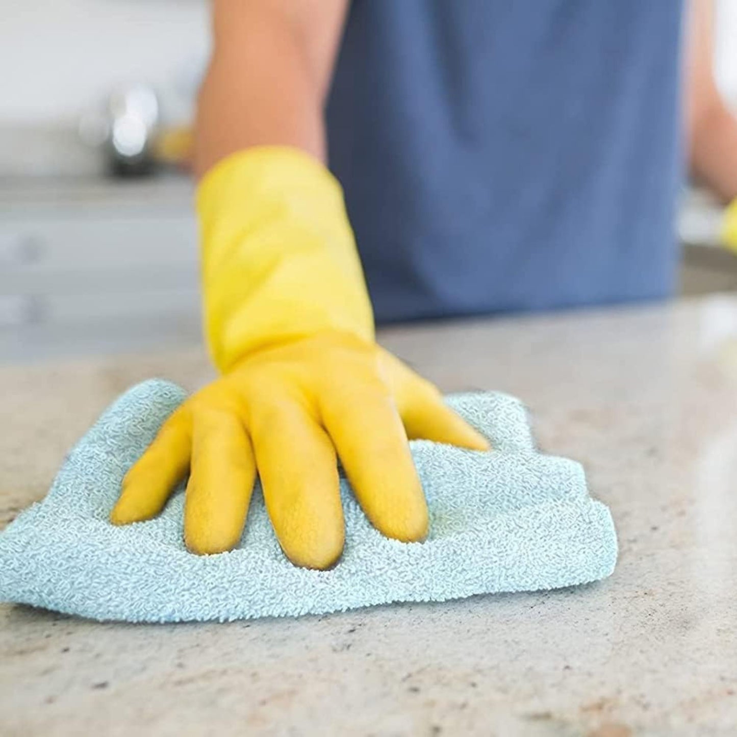 12"X12" Home Style Essential 100% Cotton Assorted Wash Cloths:10 Pcs