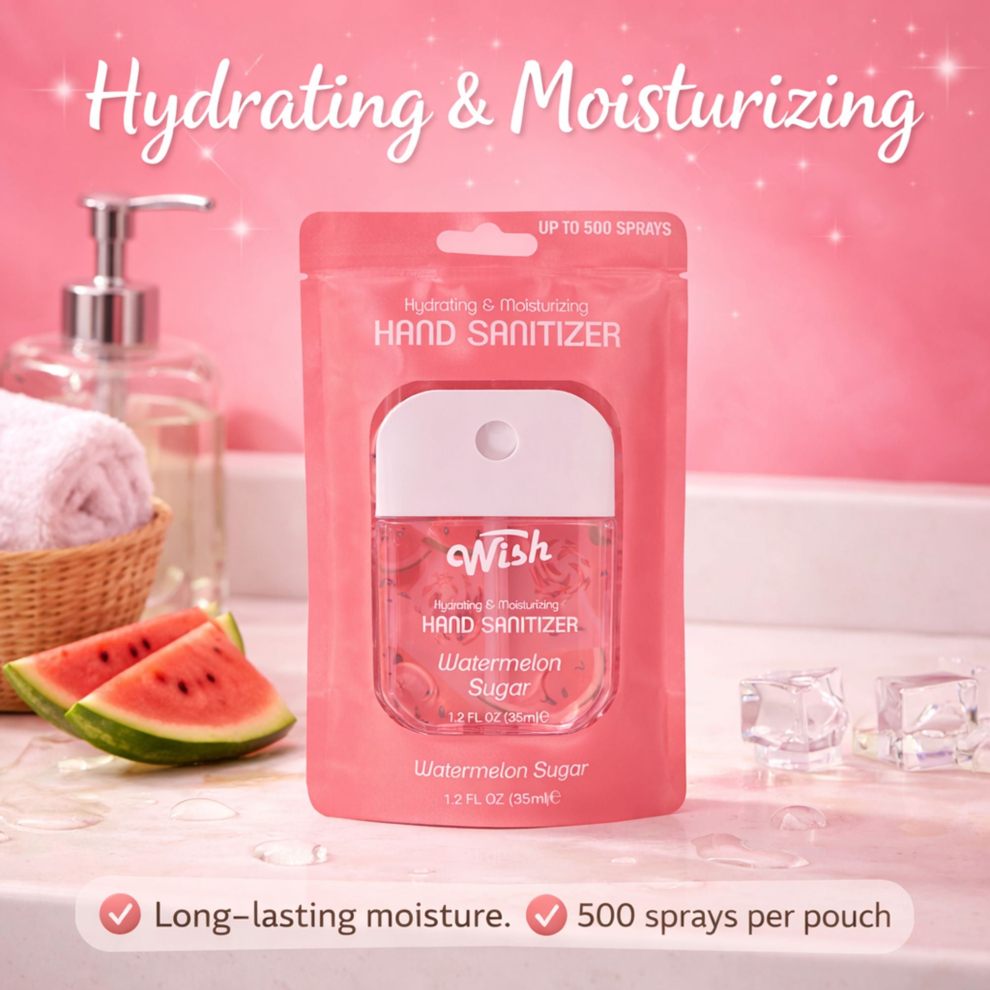 1.2oz Hand Sanitizer Spray Hydrating Moisturizing Travel Pocket Size product image 6