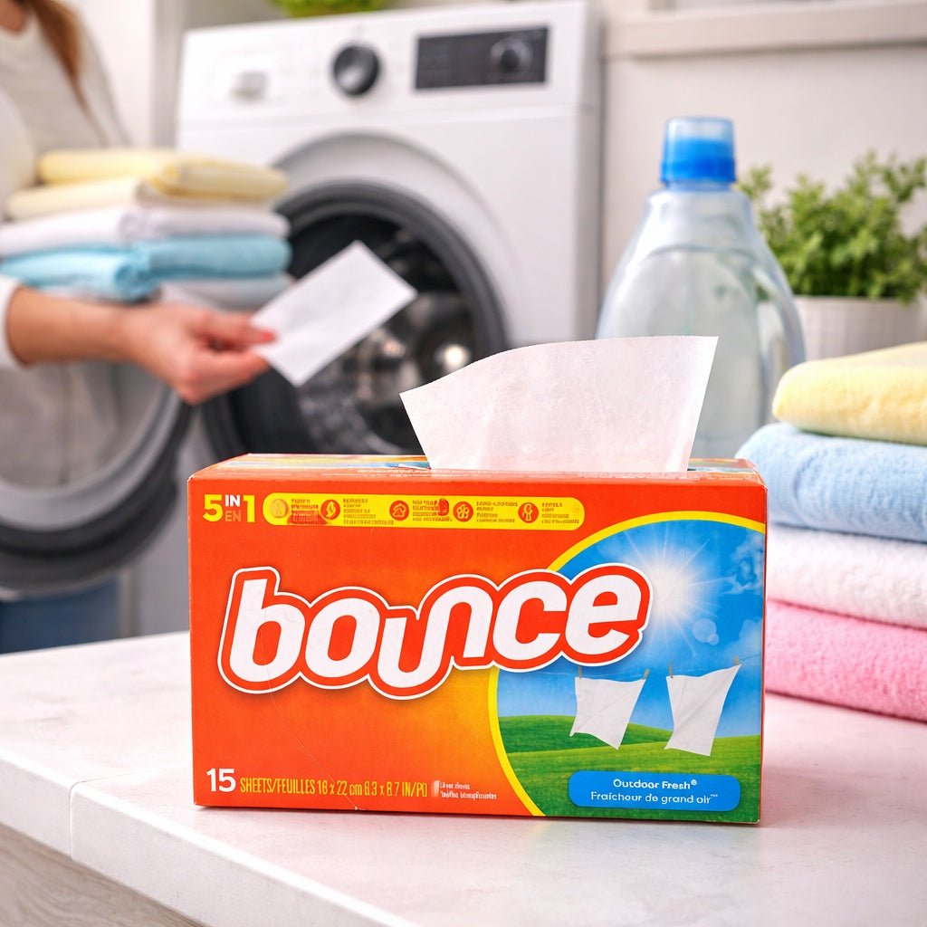 15 Count Bounce Dryer Sheets – Outdoor Fresh Scent size and feature image