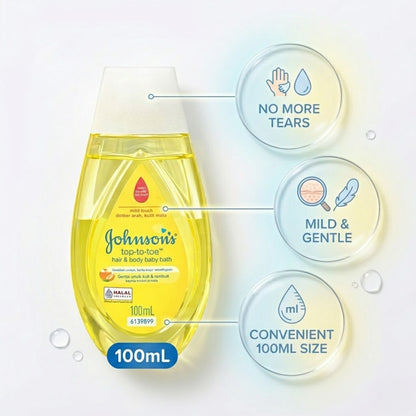 Johnson’s Baby 2-in-1 Head-To-Toe Gentle Wash & Shampoo 100mL