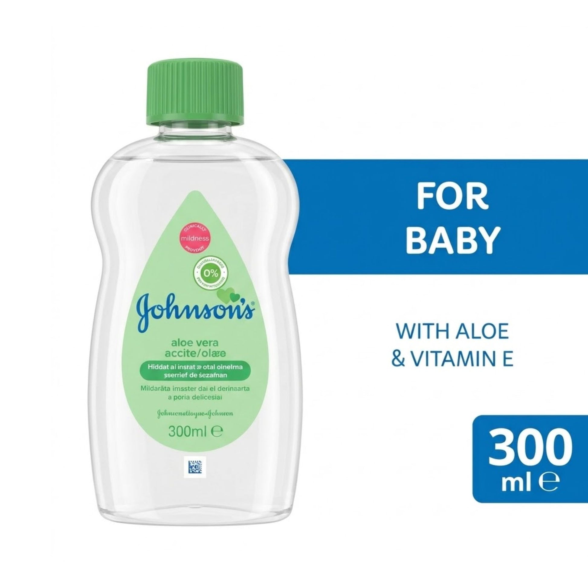 Johnson's Aloe Vera Baby Oil Gentle Moisturizing 300mL