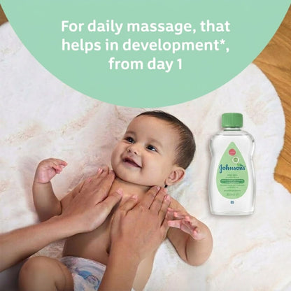 300mL Johnson's Aloe Baby Oil Moisturizer Gentle Skin