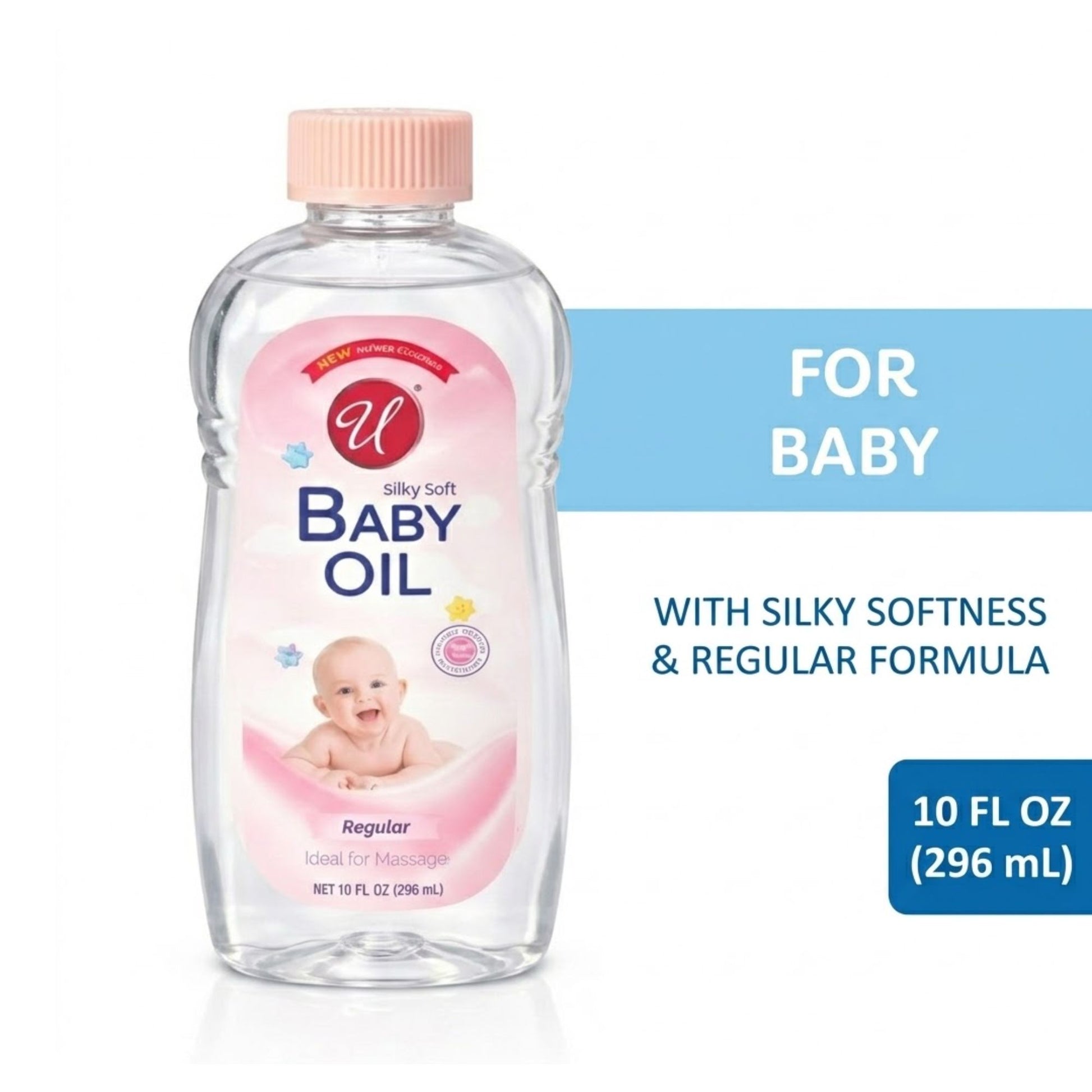 10oz Baby Oil Silky Soft Gentle Moisturizing Care