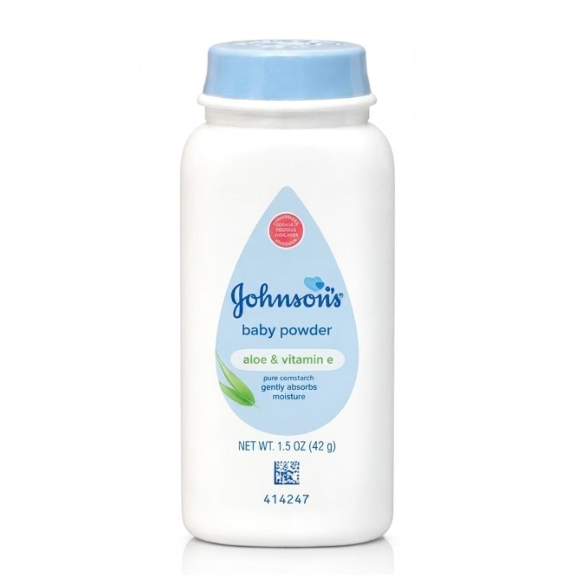 1.5 oz Johnson’s Baby With Powder Aloe & Vitamin E Baby Powder main product image