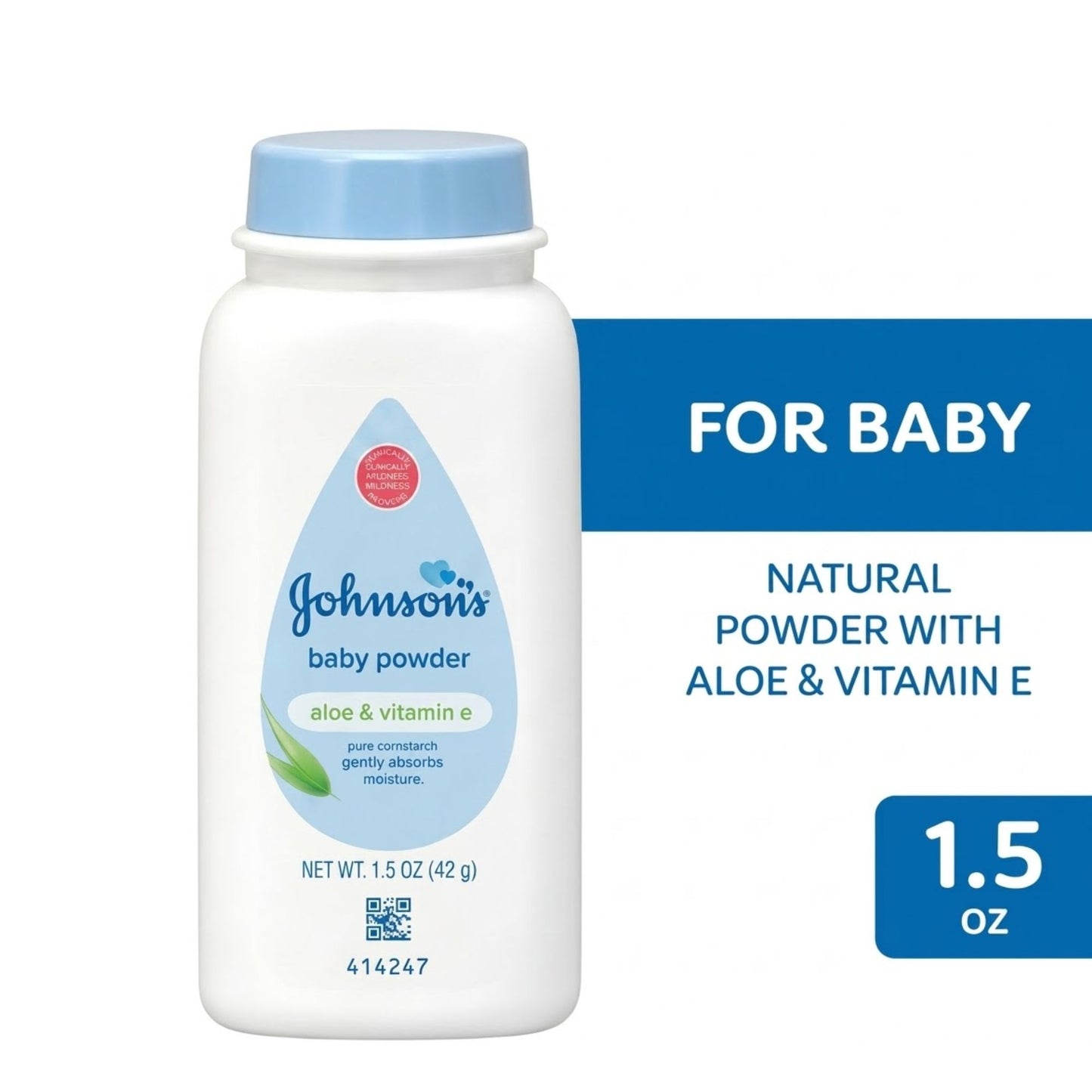 Johnson's Aloe & Vitamin E Baby Powder Soft 1.5oz