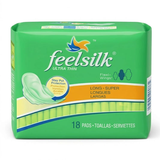 18 Count Feelsilk Ultra Thin Pads with Flexi Wings for Women