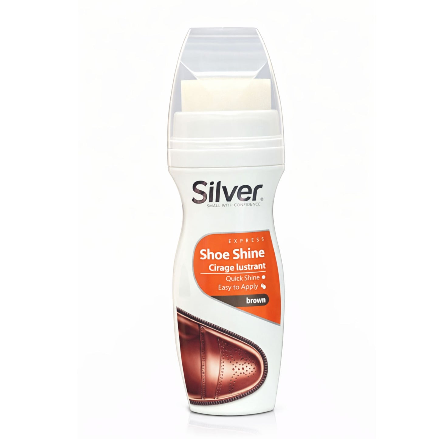 75 mL Silver Express Brown Liquid Shoe Polish Instant Shine main product image