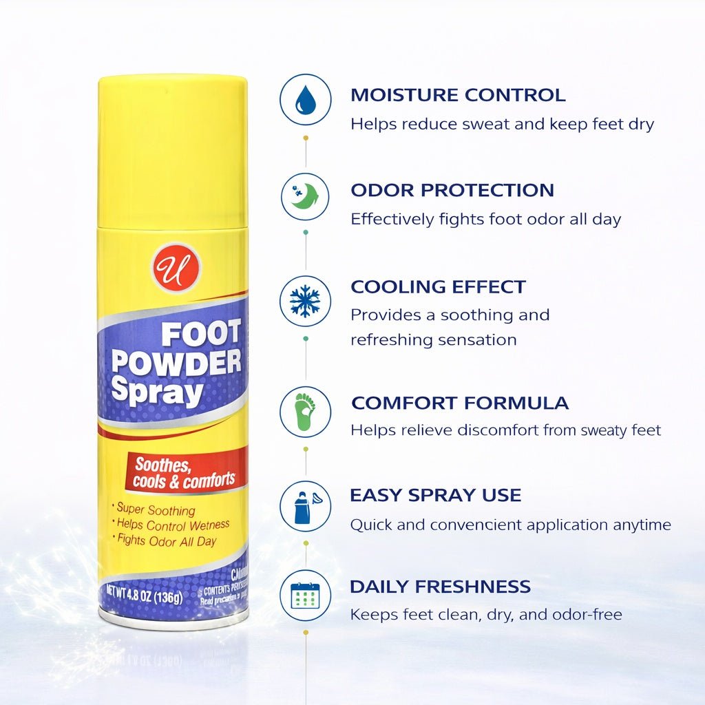 4.8 oz Foot Powder Spray – Cooling & Odor Control Foot Care product detail image