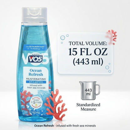 15 Fl Oz VO5 Ocean Refresh Shampoo with Sea Minerals